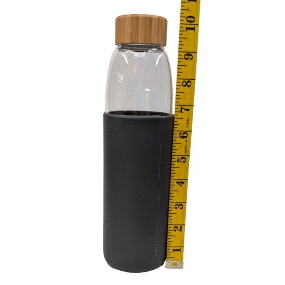 Veegoal Glass Water Bottle 18 OZ Leak Proof with 2 Lids, Silicone Sleeve - Picture 6 of 8